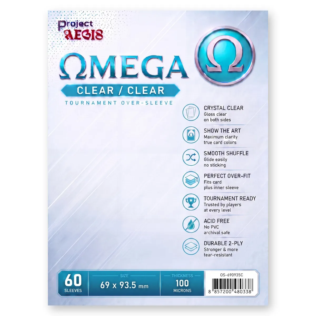 [Project Aegis]  Clear and Clear Sleeve Omega Size (69 * 93.5)