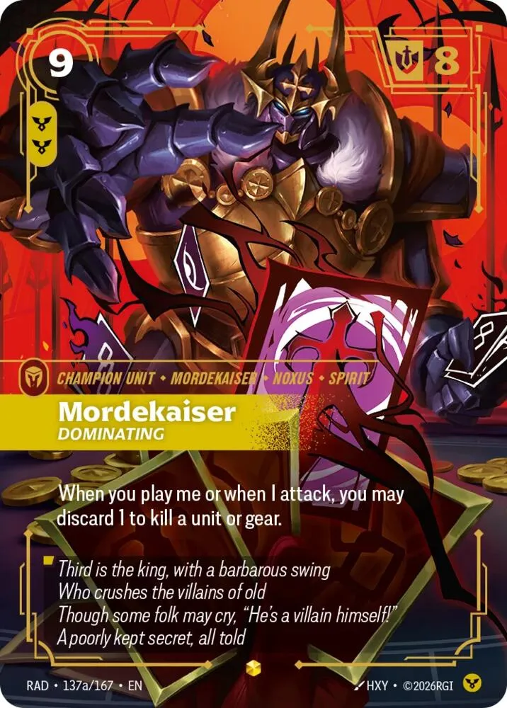 Mordekaiser, Dominating