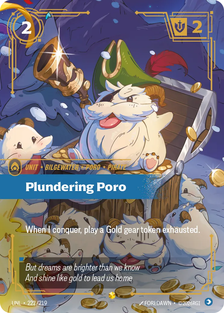 Plundering Poro (Overnumbered)